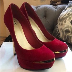 Red & Gold High Heels